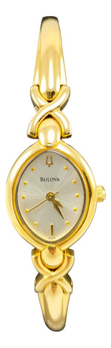 Reloj Bulova Brasalete Dorado Acero Mujer