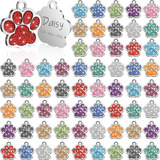 Placas De Huella Para Mascotas Colores Brillantes 60pc Graba
