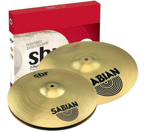 Set De Platillo Sabian Sbr Hit Hats/crash Ride 14/18 Sbr5002