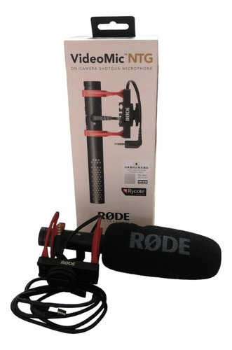 Microfone Rode Videomic Ntg Cor Preto Na Caixa Usado Uma Vez