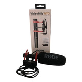 Microfone Rode Videomic Ntg Cor Preto Na Caixa Usado Uma Vez