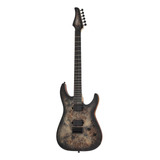 Guitarra Eléctrica Schecter C-6 Pro De Arce Charcoal Burst Con Diapasón De Wengué