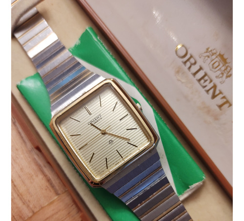 Reloj Orient Quartz Nos Con Caja Y Manual. Colección
