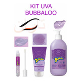 Kit Boticário Bubbaloo Uva: Gloss + Sab. Líq. + Loção 400ml