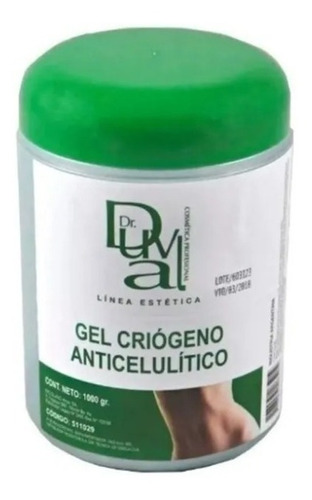 Gel Criógeno Celulitis X1kg. Dr Duval
