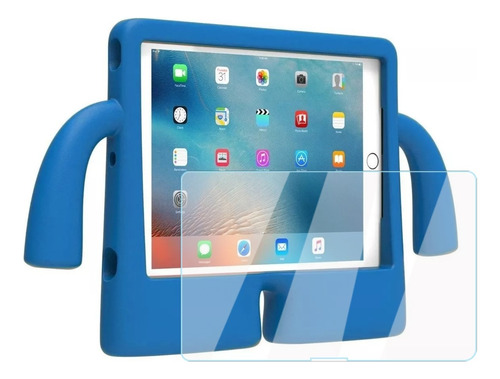 Mica + Funda Uso Rudo Manitas Para iPad Mini 1 7.9 A1432 