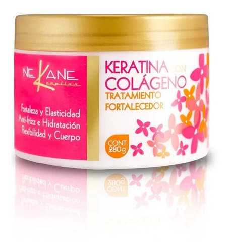 Tratamiento Keratina Colageno Acido Hialuronico Nekane 280g