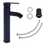 Llave Mezcladora Alta Monomando Para Lavabo Con Tubo 60cm