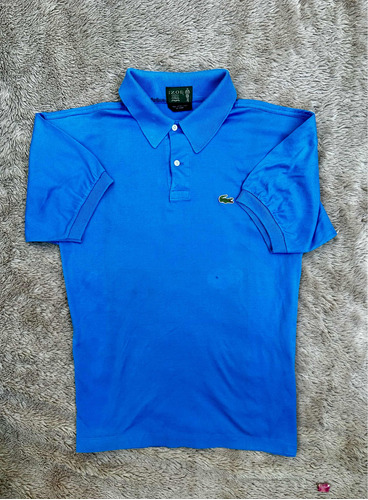 Playera Vintage Azul  Lacoste X Izod Talla L De Hombre