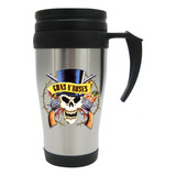 Vaso Viajero Metalico Guns N' Roses Calavera Mugs X