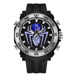 Reloj Caballero Original Sanda Doble Hora De Spiderman