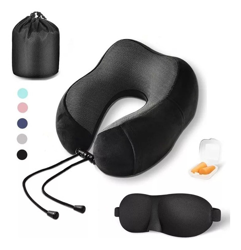 Almohada Viaje 100% Espuma Viscoelástica Cuello