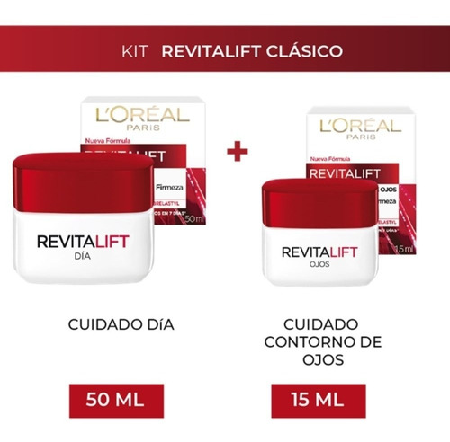 Kit Crema Día Y Ojos Revitalift - mL a $354