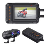 Grabador De Vídeo 2k Para Motocicleta, Cámara Dual, Dvr, Gps