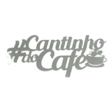 Placa Cantinho Do Café Prata