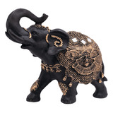 Elefante Indiano Sorte Sabedoria 25cm Resina Decoração