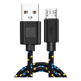 Cable Micro Usb 2 Metros Teléfono Celular Tablet