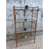 Mueble Estantes De Caña Y Mimbre 