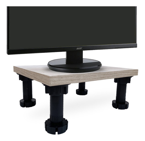 Soporte Eleva Monitor Pc Escritorio Base Regulable 24x28