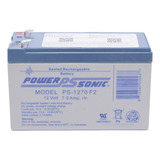 Batería De Respaldo Power Sonic 12v 7ah Agm/vrla Ps-1270-f2