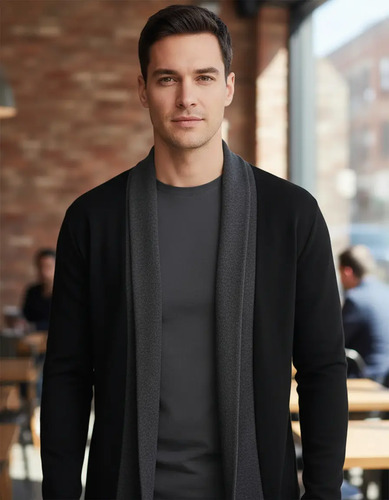 Elegante Gabardina Hoodie Saco Blazer Excelente Tacto