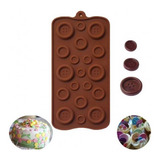 Molde Silicon Botones Boton Tamaños - Fondant Chocolate