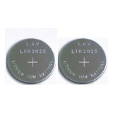 2 Pilas De Botón Recargables Lir2025 Lir 2025 3.6v