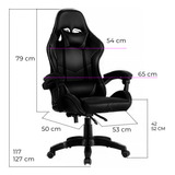 Cadeira Gamer Ergonômica Top Para Escritório Cor Laranja