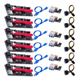 Pack X6 Riser 1x A 16x V009s Pcie Cable Usb 3.0 60cm Mineria