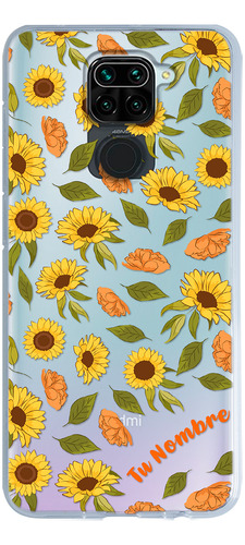 Funda Para Xiaomi Para Mujer Girasoles Personalizada Nombre