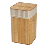 Cesto Bamboo Cuadrado Natural 40x30x60 Cm