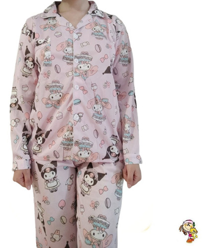 Pijama Sanrio My Melody Cinnamoroll Kuromi Conjunto