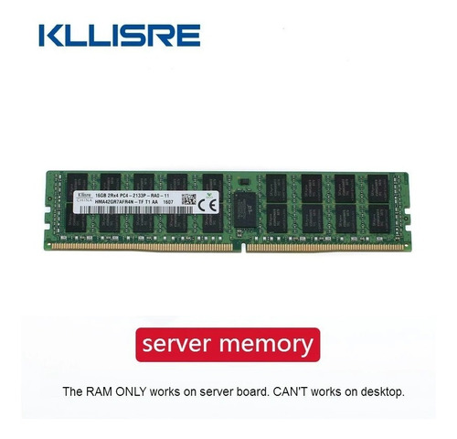 Memória 32gb (16x2) Ecc Ddr4 Kllisre 2400mhz Para Servidor