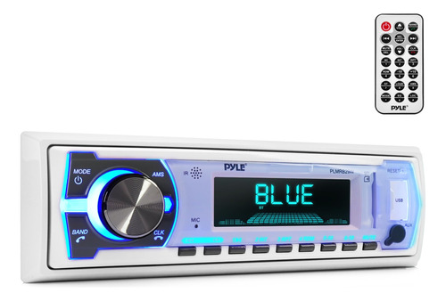 Pyle Marine Bluetooth Stereo Radio 12v Single Din Style Boat