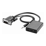 Convertidor Video Vga A Hdmi Audio Adaptadores Full Hd 1080p