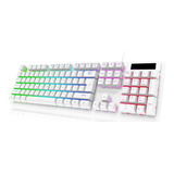 Teclado Gamer Retrioiluminado Seisa Blanco