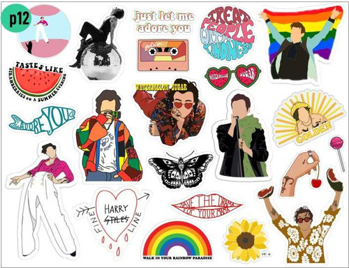 Stickers Calcos Harry Styles  Impermeable Termo Stanley  Etc