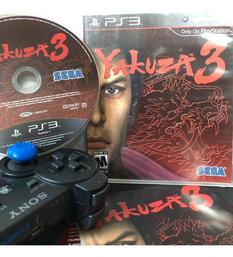 Jogo Yakuza 3 Ps3 Original Midia Fisica 