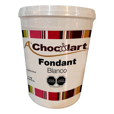 Fondant Blanco Achocolart 1 Kg Para Cubrir Pasteles Repostería | MercadoLibre