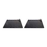 Set De 2 Calentadores Solares 47x47  Intex Color Negro