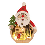 Led Iluminado De Madeira Natal Mesa Decoração Ornamento De