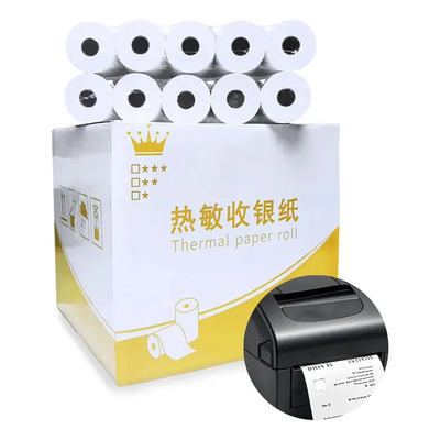 100 Rollos De Papel Térmico 57x40mm, Para Pos Y Caja Registradora, Recibo De Venta Compatible Con Sistemas De Tickets Y Ventas | Envío gratis