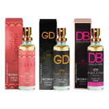 Kit 3 Perfume Feminino Amakha Paris 521 Sexy Gd Db