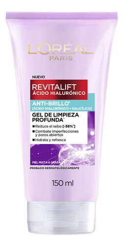 Gel De Limpieza Revitalift Ácido Hialurónico Oil Control