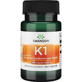 Vitamina K1 100 Tab 100 Mcg Swanson Envio Gratis