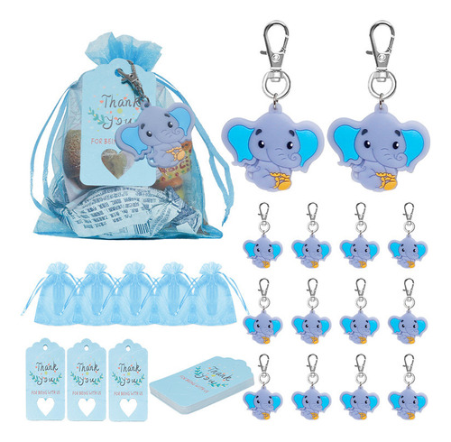 Llaveros De Elefante Para Regalo De Baby Shower, 30 Piezas