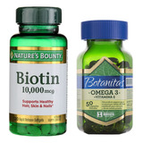 Biotina 10.000 Mcg + Omega 3 - Unidad a $103410