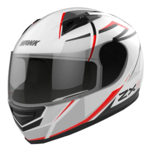 Casco Integral Hawk Zx3 Warrior Blanco Motos Miguel