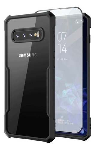 Carcasa Transparente Anticaída Con Mica Para Samsung Galaxy