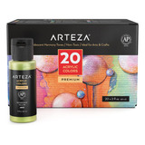 Arteza Pintura Acrlica Iridiscente, Juego De 20 Colores Armo